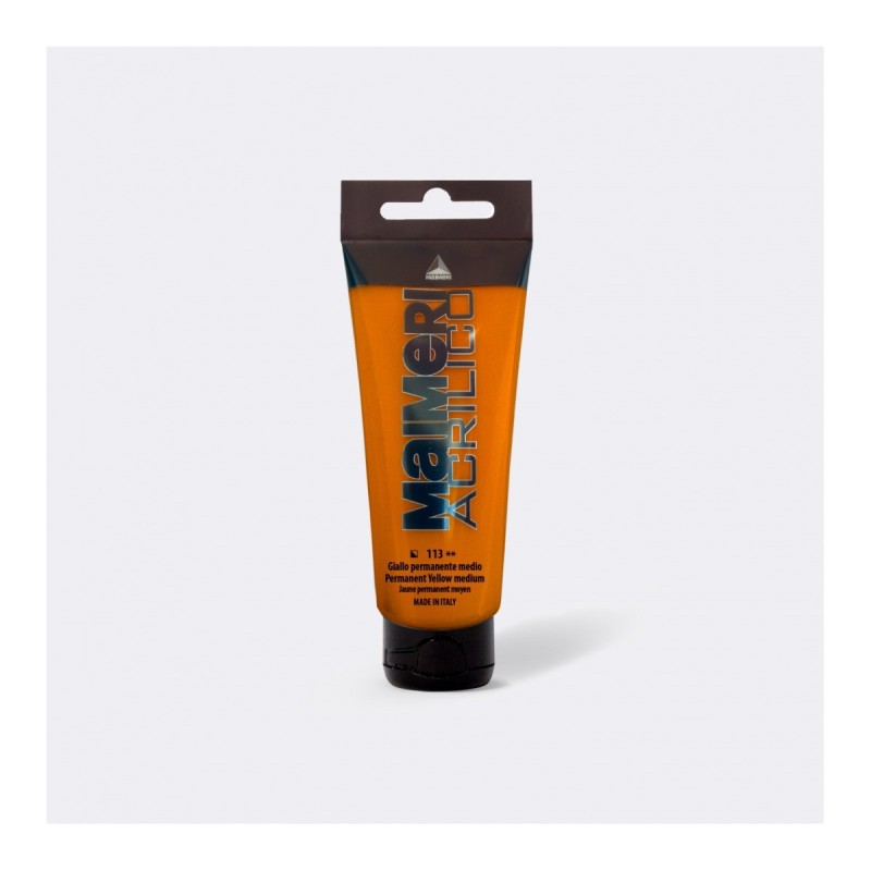 Maimeri Acrilico colore acrilico Giallo permanente medio 75 ml M0916113
