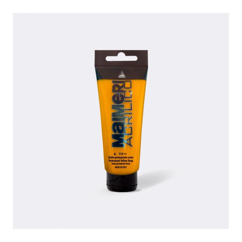 Maimeri Acrilico colore acrilico Giallo permanente scuro 75 ml M0916114