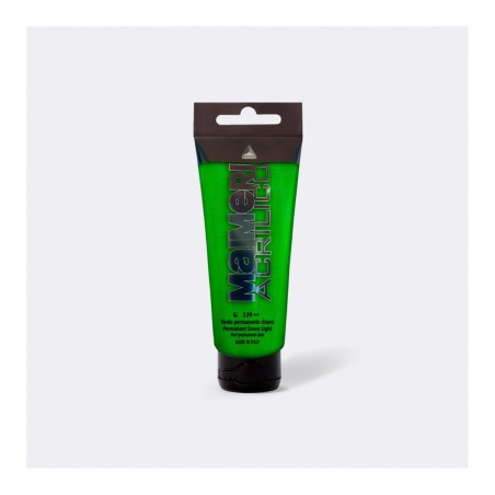 Maimeri Acrilico colore acrilico Verde permanente chiaro 75 ml M0916339