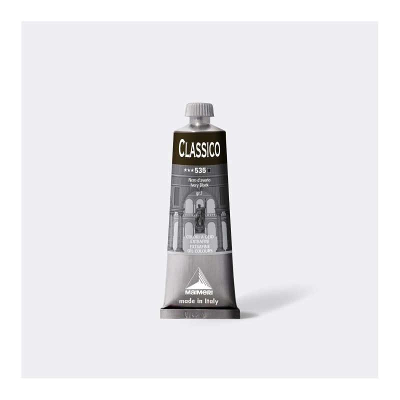 Maimeri Classico colore a olio extrafine Nero d'avorio 60 ml M0306535