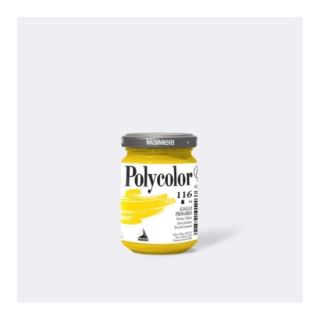 Maimeri Polycolor colore vinilico Giallo primario 140 ml M1220116
