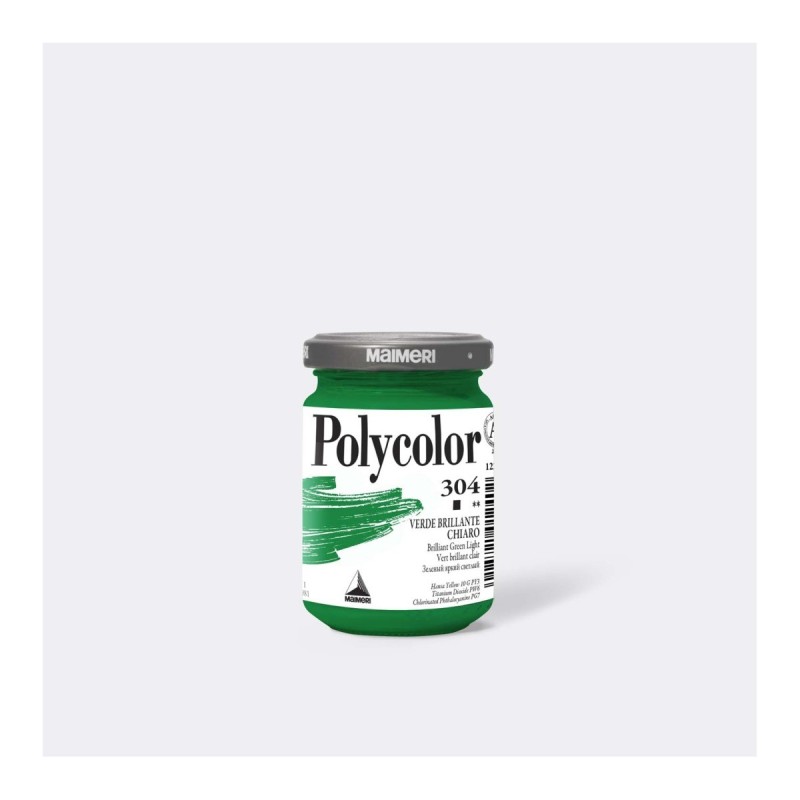 Maimeri Polycolor colore vinilico Verde brillante chiaro 140 ml M1220304 Maimeri Polycolor colore vinilico Verde brillante chiaro 140 ml M1220304
