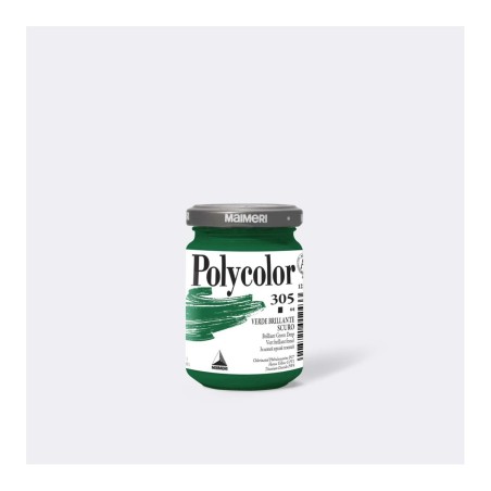 Maimeri Polycolor colore vinilico Verde brillante scuro 140 ml M1220305