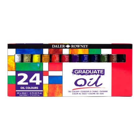 Daler-Rowney Graduate set colori a olio 24 tubetti da 22 ml D117522024