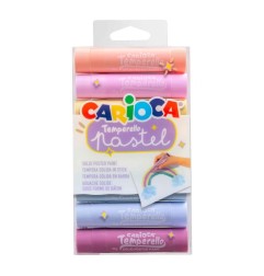 Carioca Temperello Pastel tempera solida in stick 8 pezzi colori assortiti 42673