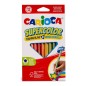 Carioca Supercolor Jumbo matite colorate triangolari maxi 12 pezzi 43451 Carioca Supercolor Jumbo matite colorate triangolari maxi 12 pezzi 43451