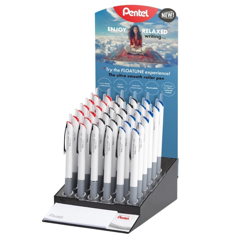 Pentel espositore Floatune BY210 – 3 dozzine 0022469
