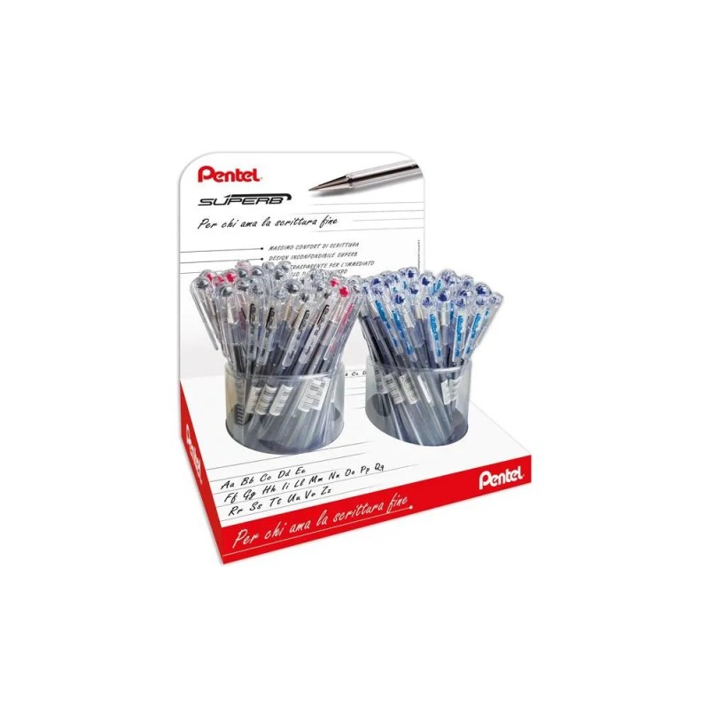 Pentel espositore Superb BK77 – 96 pezzi 0100868