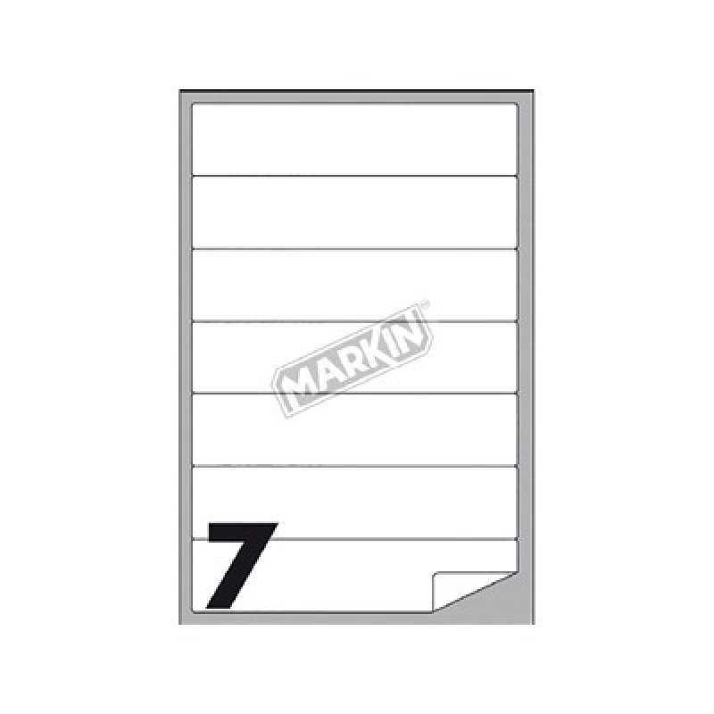 Markin etichette laser adesive bianche 190x38 mm A/467 Markin etichette laser adesive bianche 190x38 mm A/467