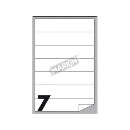 Markin etichette laser adesive bianche 190x38 mm A/467