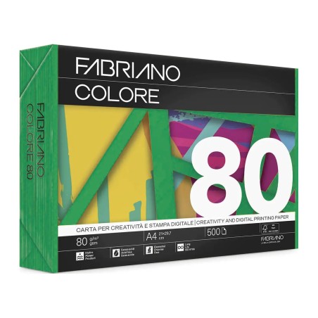Fabriano Colore carta colorata A3 80 g verde risma 250 fogli 74129742