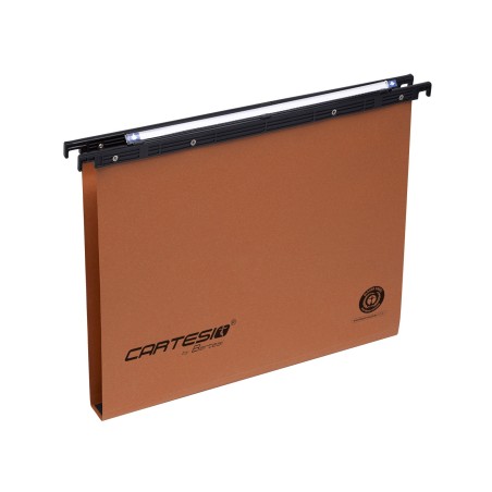 Bertesi Cartesio cartella sospesa per documenti, per cassetto, colore arancione, interasse cm.39/39,8 fondo a U 3 cm 100/3953-B2