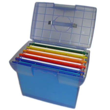 Bertesi Arianna valigetta portadocumenti, archivio portatile per cartelle sospese 37x25x30 cm, con 5 cartelle