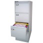 Bertesi Kubo classificatore metallico 4 cassetti a incasso per cartelle sospese, grigio chiaro RAL 7035, 46x62x132 cm, 4004 Bertesi Kubo classificatore metallico 4 cassetti a incasso per cartelle sospese, grigio chiaro RAL 7035, 46x62x132 cm, 4004