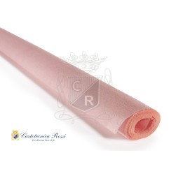 Cartotecnica Rossi carta crespa Didattica rosa salmone 0201 rotolo 50x250 cm 40 gr