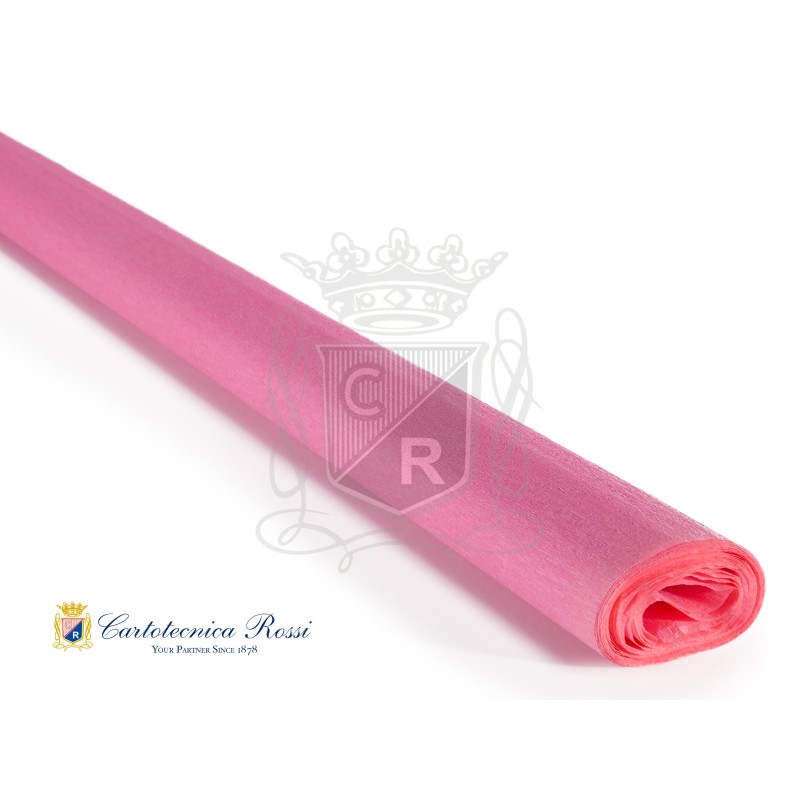 Cartotecnica Rossi carta crespa Didattica rosa ortensia 0210 rotolo 50x250 cm 40 gr