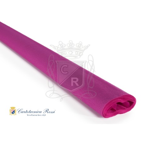 Cartotecnica Rossi carta crespa Didattica ciclamino 0212 rotolo 50x250 cm 40 gr