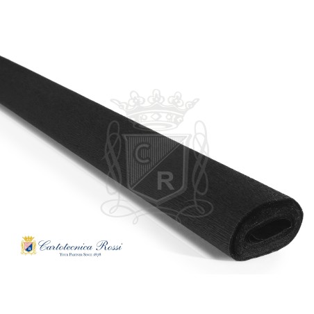 Cartotecnica Rossi carta crespa Didattica nero 0340 rotolo 50x250 cm 40 gr