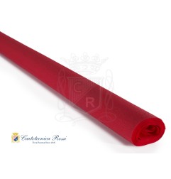 Cartotecnica Rossi carta crespa Didattica rosso vivo 0312 rotolo 50x250 cm 40 gr