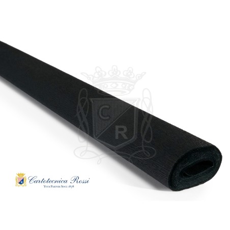 Cartotecnica Rossi carta crespa Hobby nero 340 rotolo 50x250 cm 60 gr