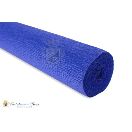 Cartotecnica Rossi carta crespa Fioristi Superior blu oltremare 555 rotolo 50x250 cm 180 gr