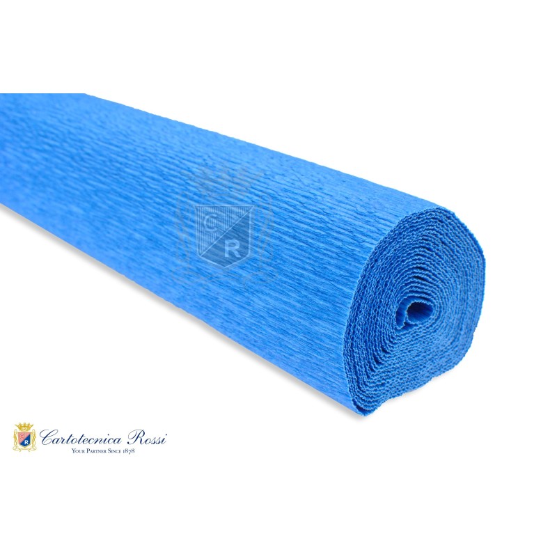 Cartotecnica Rossi carta crespa Fioristi Superior celeste 557 rotolo 50x250 cm 180 gr
