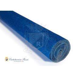 Cartotecnica Rossi carta crespa Fioristi Superior metallizzata blu 805 rotolo 50x250 cm 180 gr