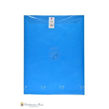 Cartotecnica Rossi carta velina colorata celeste F022A 50x76 cm, 24 fogli