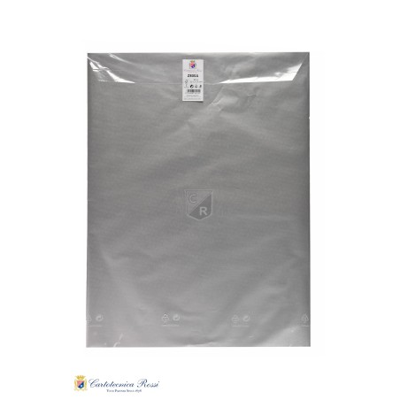 Cartotecnica Rossi carta velina metallizzata argento Z800D 50x75 cm