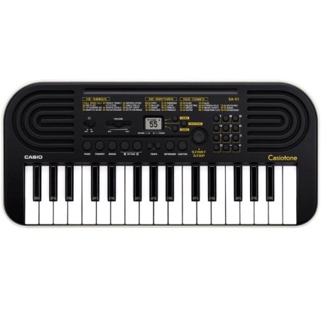 Casio SA-51 tastiera elettronica Piano 32 tasti mini, 100 suoni, 50 ritmi, metronomo, nera