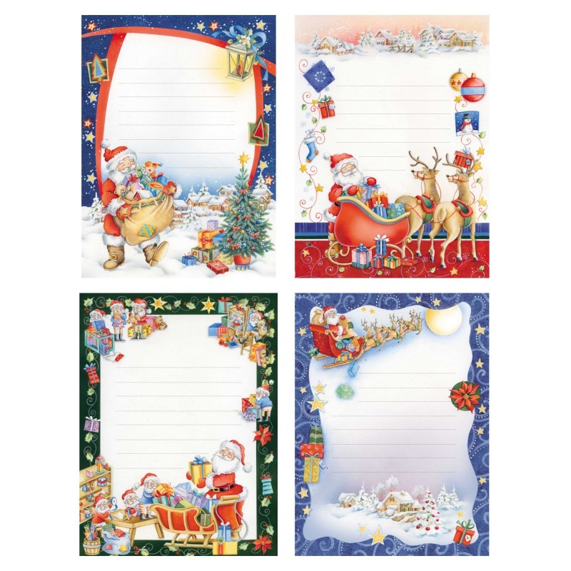 Cecami letterine di Natale assortite NA50111LN, scatola da 24 pezzi con busta – NA50111LN/24 Cecami letterine di Natale assortite NA50111LN, scatola da 24 pezzi con busta – NA50111LN/24