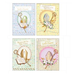 Cecami biglietti portasoldi Cresima, 12 pezzi assortiti con busta – FE10138PS/12