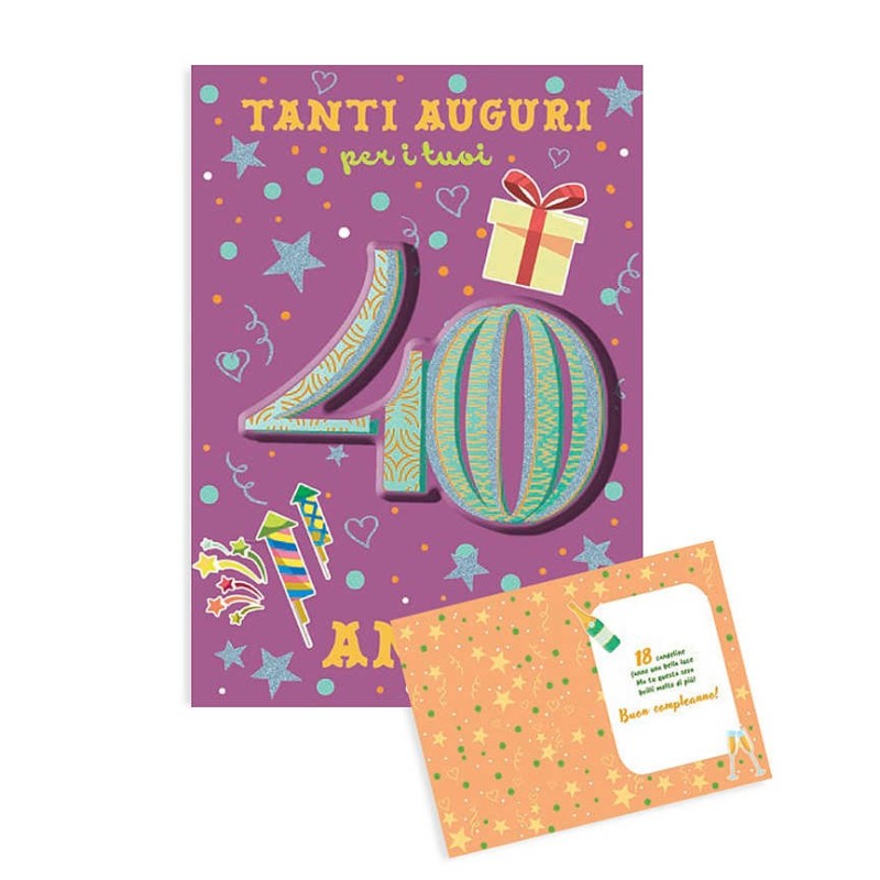 Cecami biglietti I Migliori Anni 40 con applicazione, 12 pezzi – FA00178BC/C Cecami biglietti I Migliori Anni 40 con applicazione, 12 pezzi – FA00178BC/C