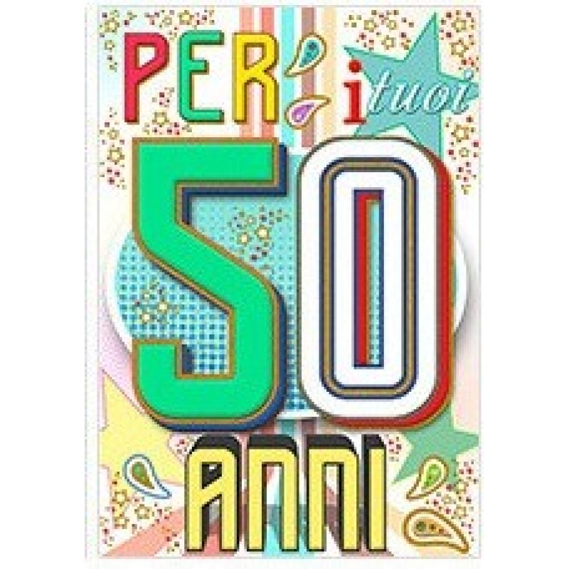 Cecami biglietti I Migliori Anni 50°, confezione da 12 pezzi con busta – FA00179BC/D