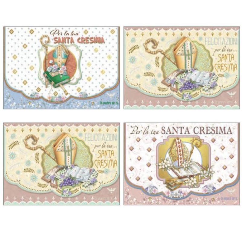 Cecami biglietti portasoldi Santa Cresima, scatola da 12 pezzi assortiti con busta – FE10184PS/12 Cecami biglietti portasoldi Santa Cresima, scatola da 12 pezzi assortiti con busta – FE10184PS/12
