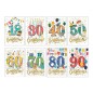 Cecami biglietti I Migliori Anni compleanno da 18 a 90 anni, 12 pezzi assortiti con busta – FA00206BC/12 Cecami biglietti I Migliori Anni compleanno da 18 a 90 anni, 12 pezzi assortiti con busta – FA00206BC/12