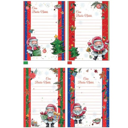Cecami letterine di Natale assortite NA50184LN, scatola da 24 pezzi con busta – NA50184LN/24