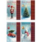 Cecami biglietti Buon Natale Tartan assortiti rilievo, oro e UV serigrafico, 12 pezzi con busta – NA50178BN/12 Cecami biglietti Buon Natale Tartan assortiti rilievo, oro e UV serigrafico, 12 pezzi con busta – NA50178BN/12