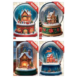 Cecami biglietti portasoldi Natale assortiti, stampa a caldo, rilievo e UV NA50182PS, 12 pezzi con busta – NA50182PS/12