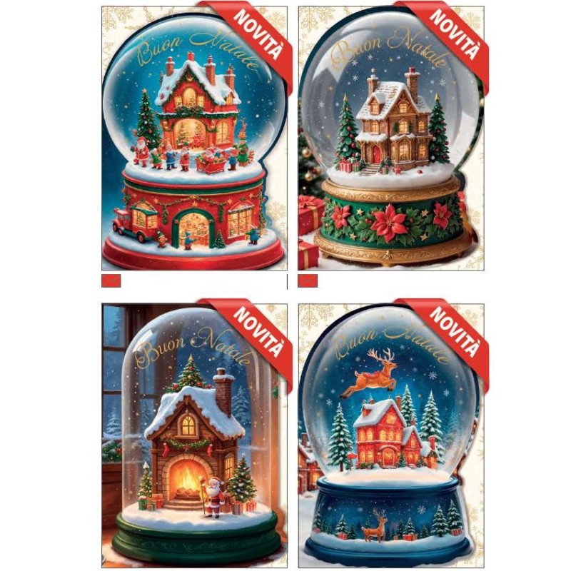 Cecami biglietti portasoldi Natale assortiti, stampa a caldo, rilievo e UV NA50182PS, 12 pezzi con busta – NA50182PS/12 Cecami biglietti portasoldi Natale assortiti, stampa a caldo, rilievo e UV NA50182PS, 12 pezzi con busta – NA50182PS/12