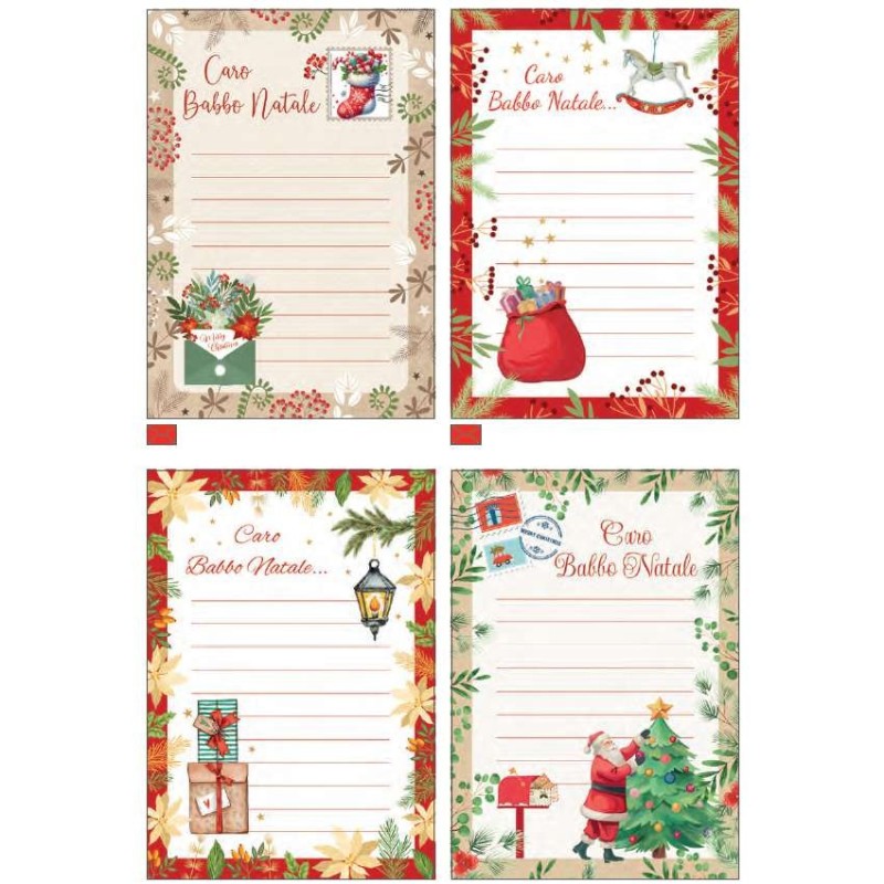 Cecami letterine di Natale assortite NA50185LN, scatola da 24 pezzi con busta – NA50185LN/24 Cecami letterine di Natale assortite NA50185LN, scatola da 24 pezzi con busta – NA50185LN/24