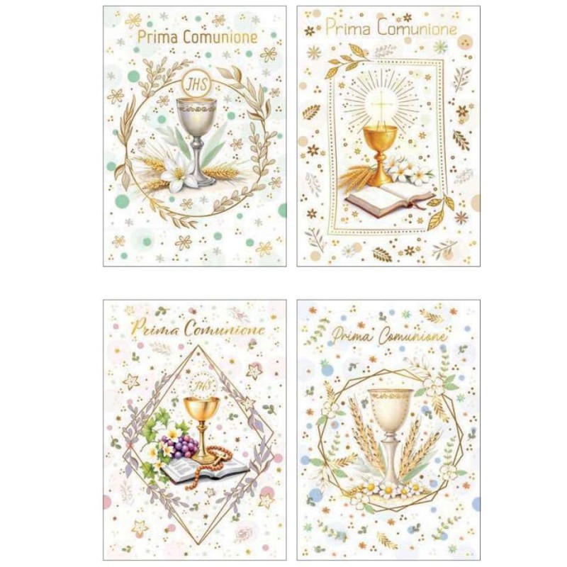Cecami biglietti Prima Comunione FE10229PC, confezione da 12 pezzi con busta – FE10229PC/12 Cecami biglietti Prima Comunione FE10229PC, confezione da 12 pezzi con busta – FE10229PC/12
