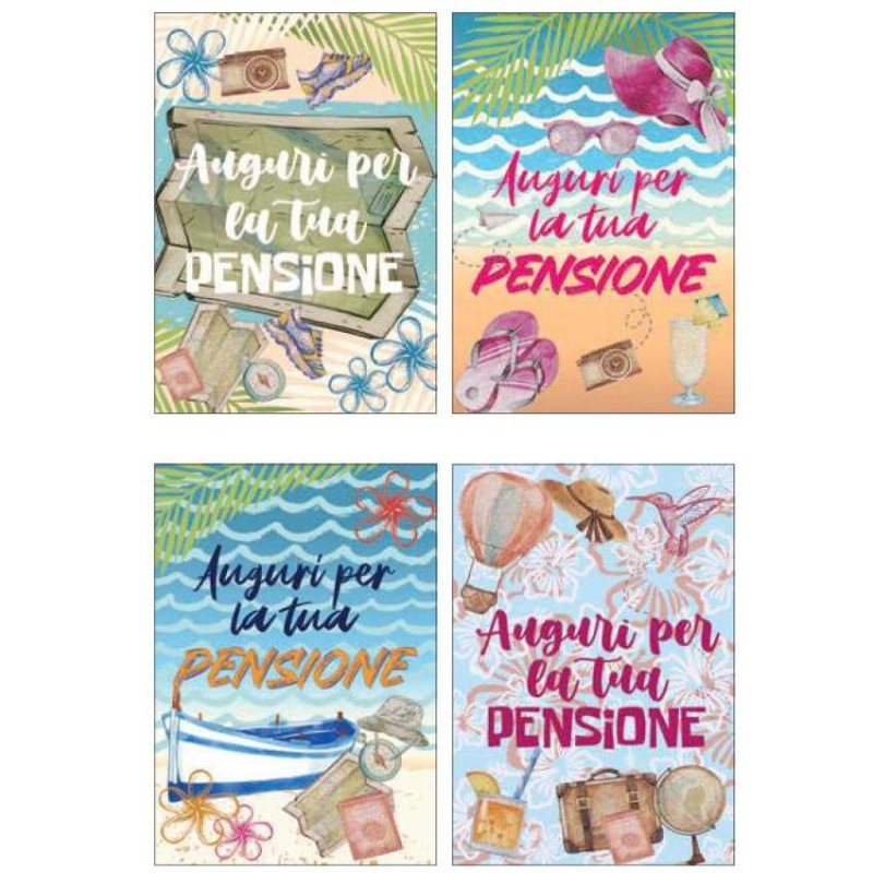 Cecami biglietti Auguri Pensione, 12 pezzi assortiti con busta – FA00224AP/12 Cecami biglietti Auguri Pensione, 12 pezzi assortiti con busta – FA00224AP/12