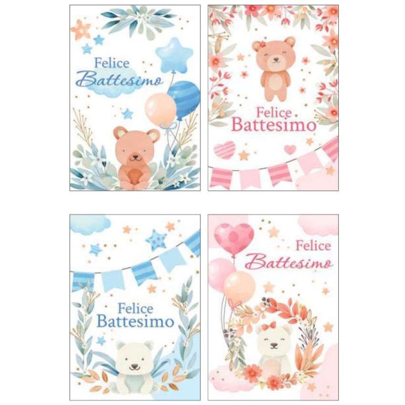 Cecami biglietti portasoldi Battesimo, 12 pezzi assortiti con busta – FE10202PS/12 Cecami biglietti portasoldi Battesimo, 12 pezzi assortiti con busta – FE10202PS/12
