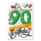 Cromo biglietti d'auguri Numeri 90, schizzi di colore, 6 pezzi – NU8432 Cromo biglietti d'auguri Numeri 90, schizzi di colore, 6 pezzi – NU8432