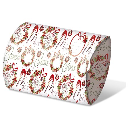 Cromo scatole cartoncino Natale, ghirlande e stelle di Natale, 6 pezzi – NT6996