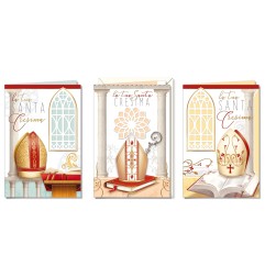 Cromo biglietti d'auguri Cresima, 12 pezzi in 3 soggetti – CR7162