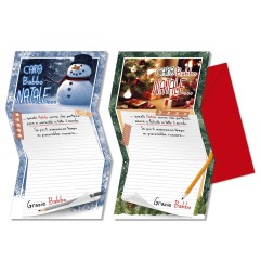 Cromo letterine Natale, pupazzo di neve e regali, 12 pezzi – NT7945