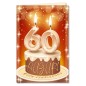 Cromo biglietti d'auguri Happy Birthday palloncini 60, torta e candeline, 6 pezzi – NU7299 Cromo biglietti d'auguri Happy Birthday palloncini 60, torta e candeline, 6 pezzi – NU7299