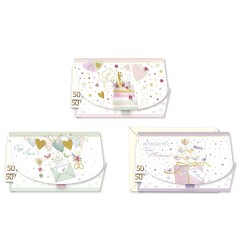 Cromo biglietti portasoldi Nozze, 12 pezzi in 3 soggetti – NO8207